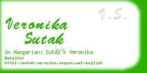 veronika sutak business card